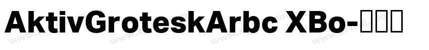 AktivGroteskArbc XBo字体转换 AktivGroteskArbc XBo字体转换